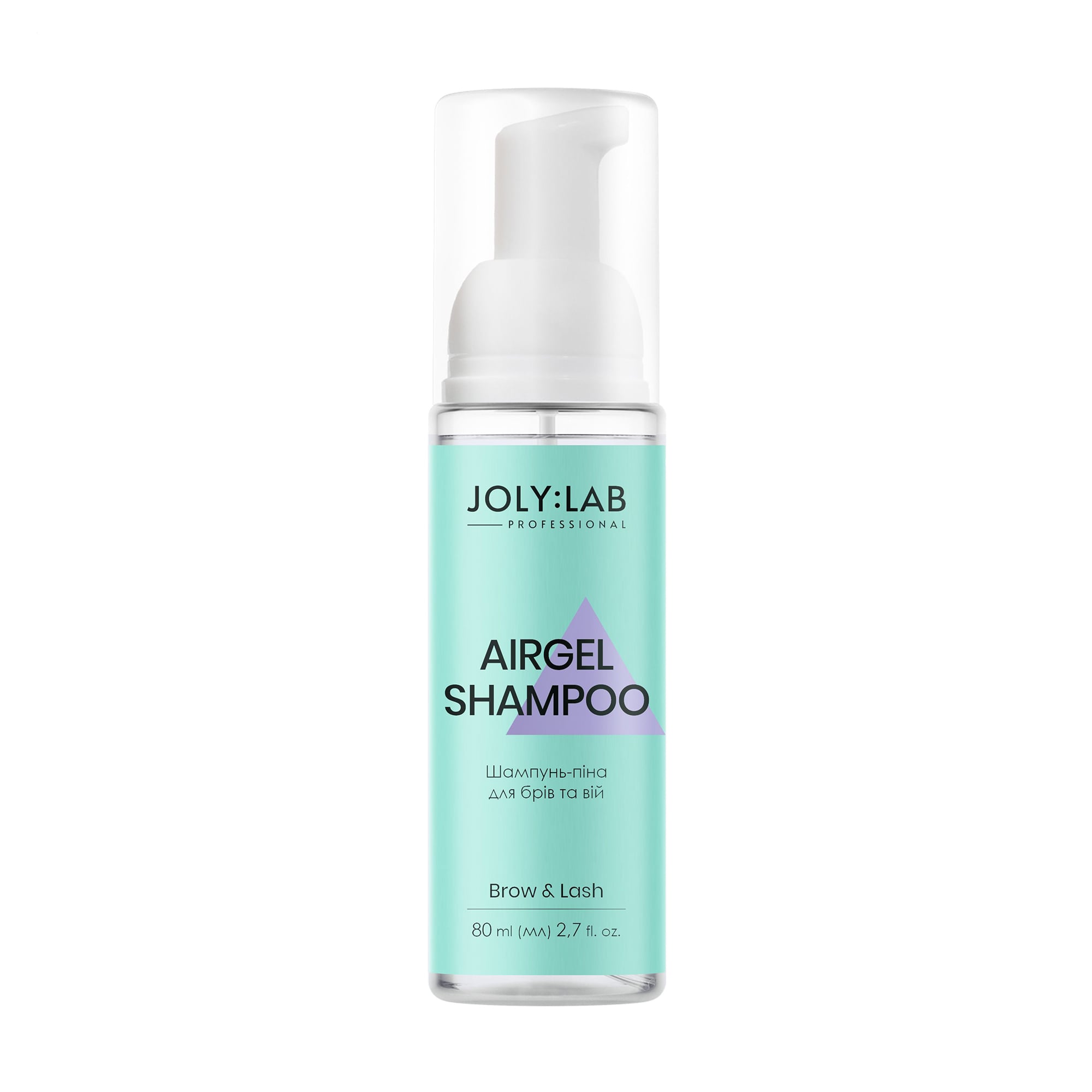 Шампунь-піна для брів та вій Joly:Lab Brow &amp; Lash Airgel Shampoo, 80 мл