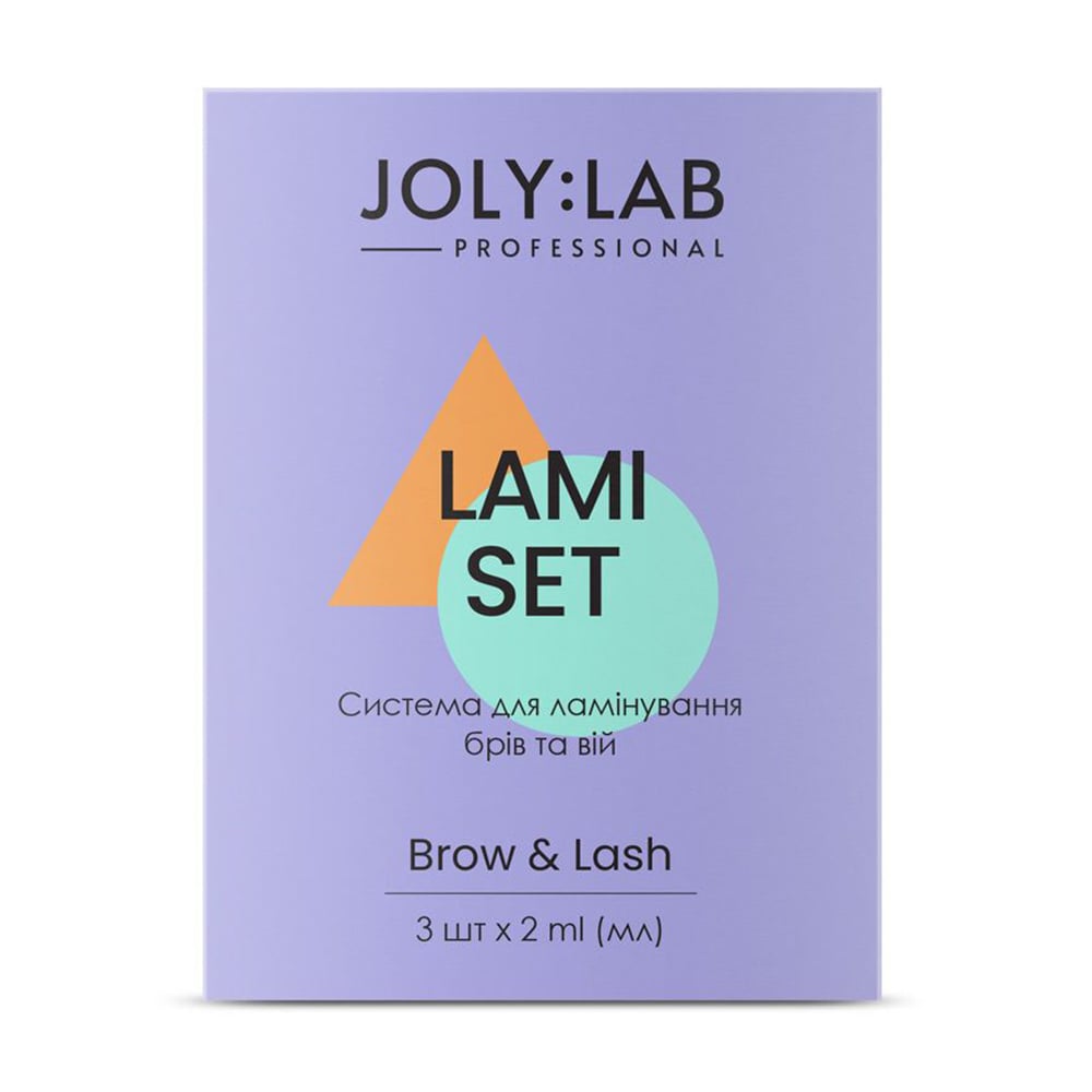 Система для ламінування брів та вій Joly:Lab Brow &amp; Lash Lami Set, 3*2 мл